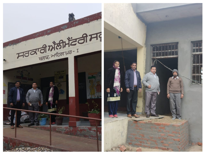 Engineer Sanjiv Gotam ji made a surprise inspection of Government Elementary School Bharata of Block Mahilpur-2.